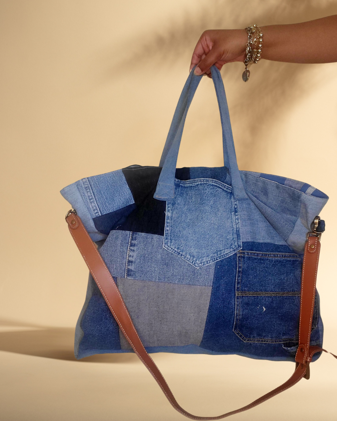 Denim Dump Bag