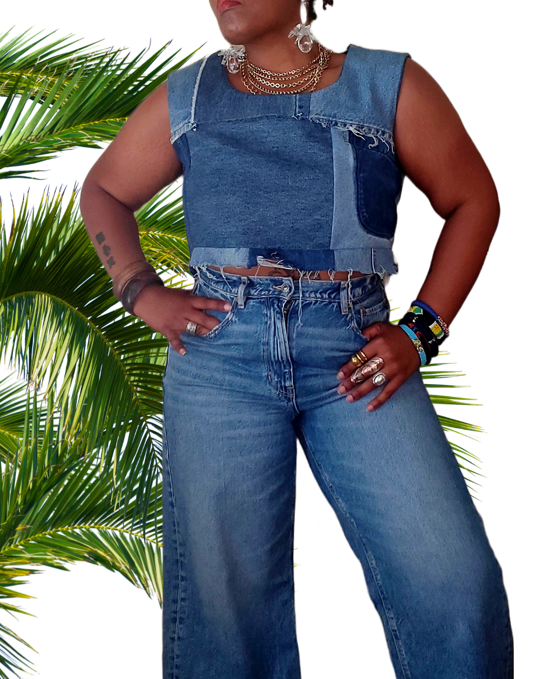 Zoe Denim Tank