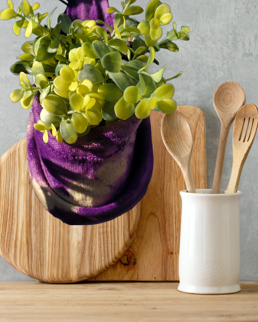 Hanging Mudcloth Plant Basket
