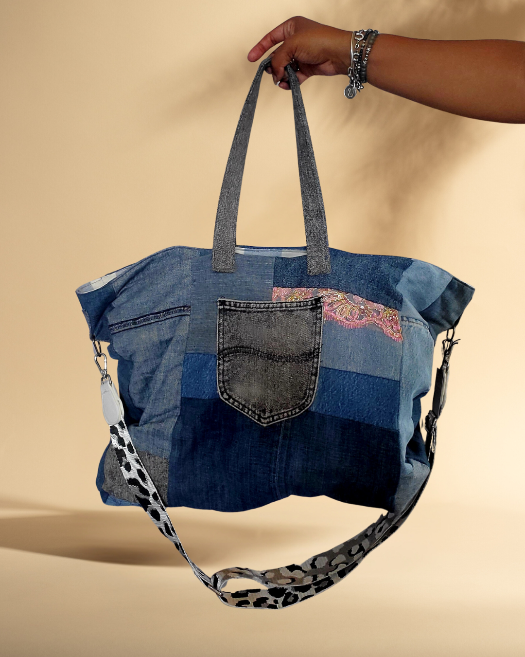 Denim Dump Bag