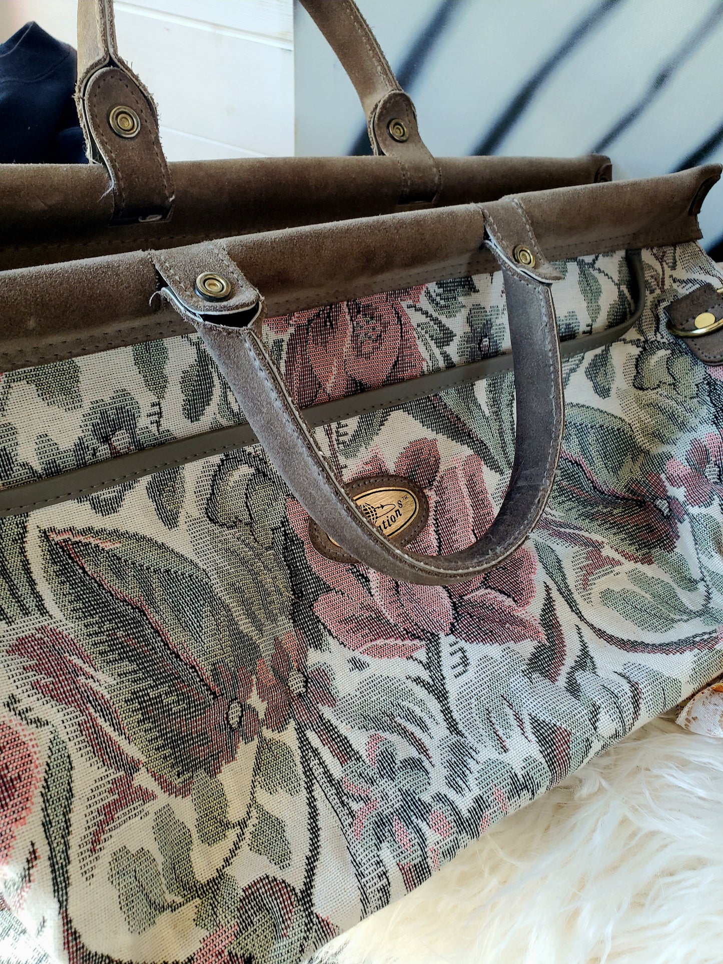 Vintage Destinations Tapestry Travel Bag