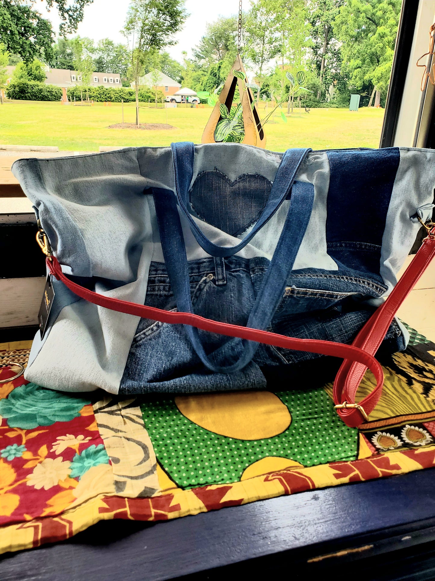 Denim Dump Bag