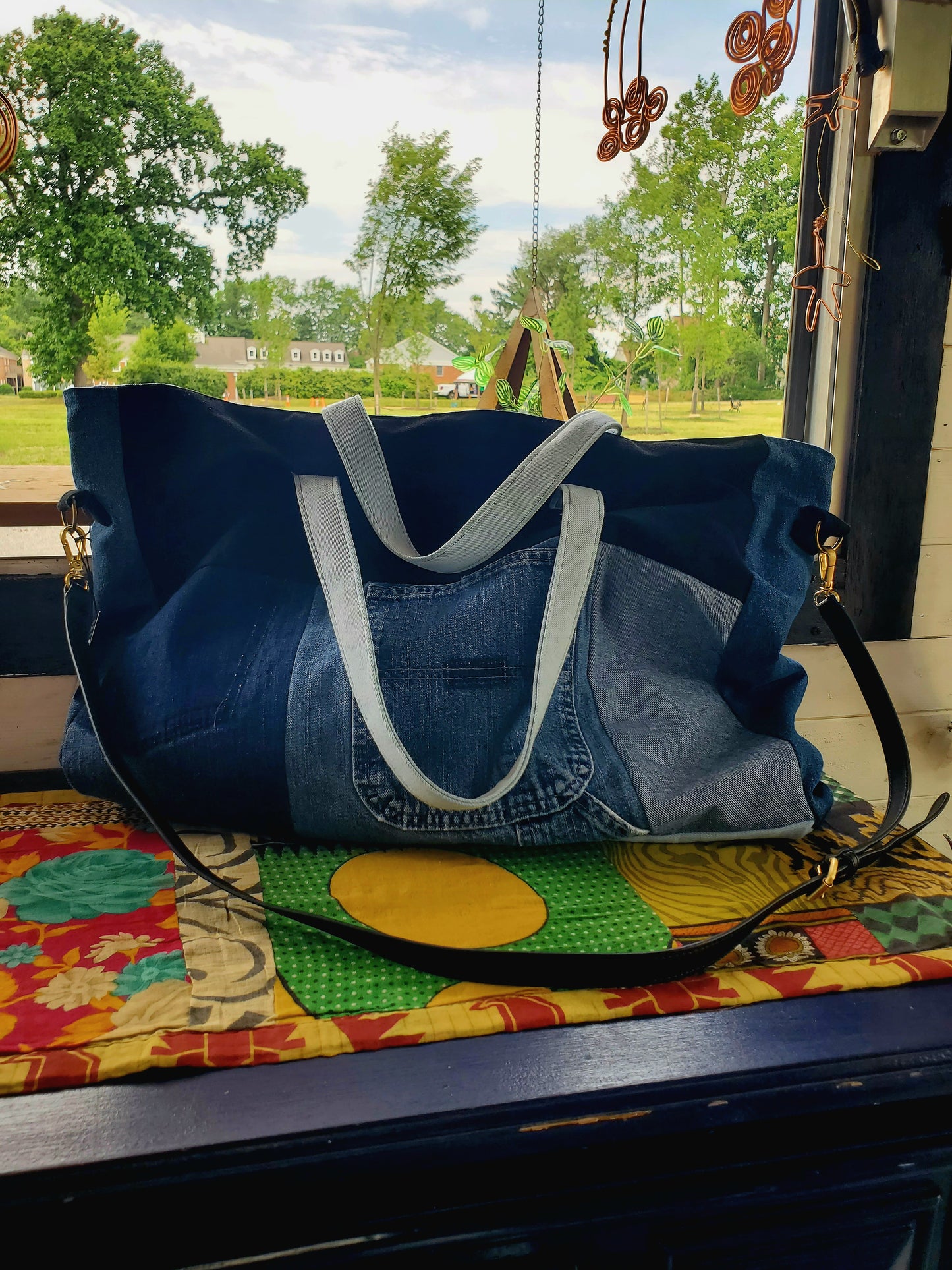 Denim Dump Bag