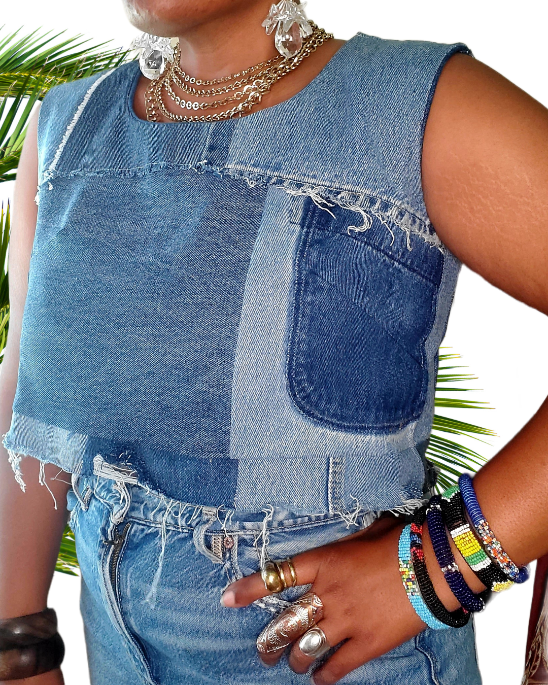 Zoe Denim Tank