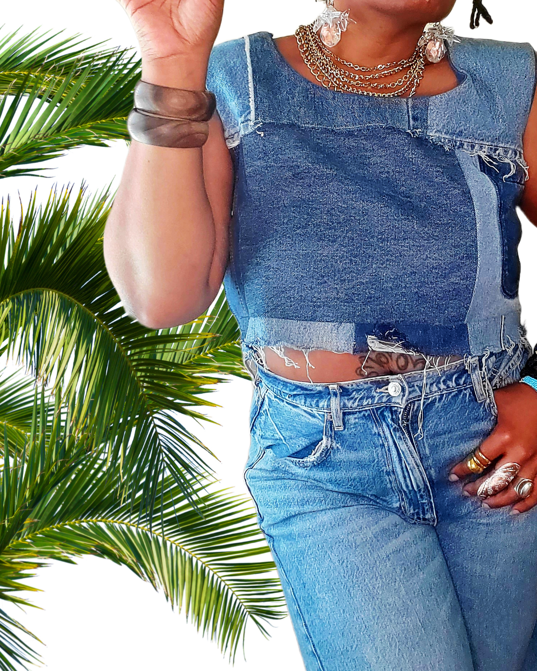 Zoe Denim Tank