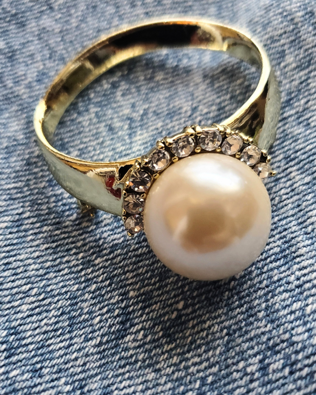 Pearl Ring Brooch