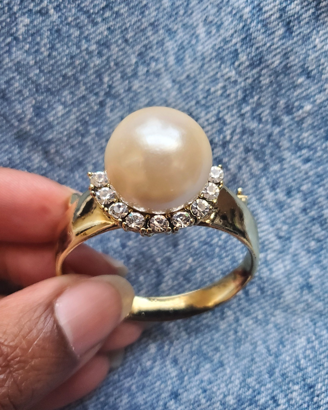 Pearl Ring Brooch