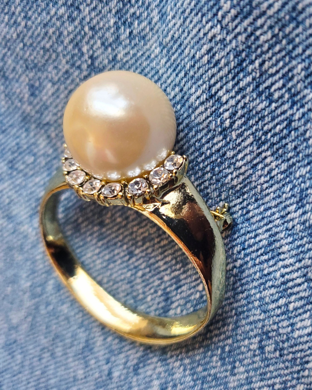 Pearl Ring Brooch