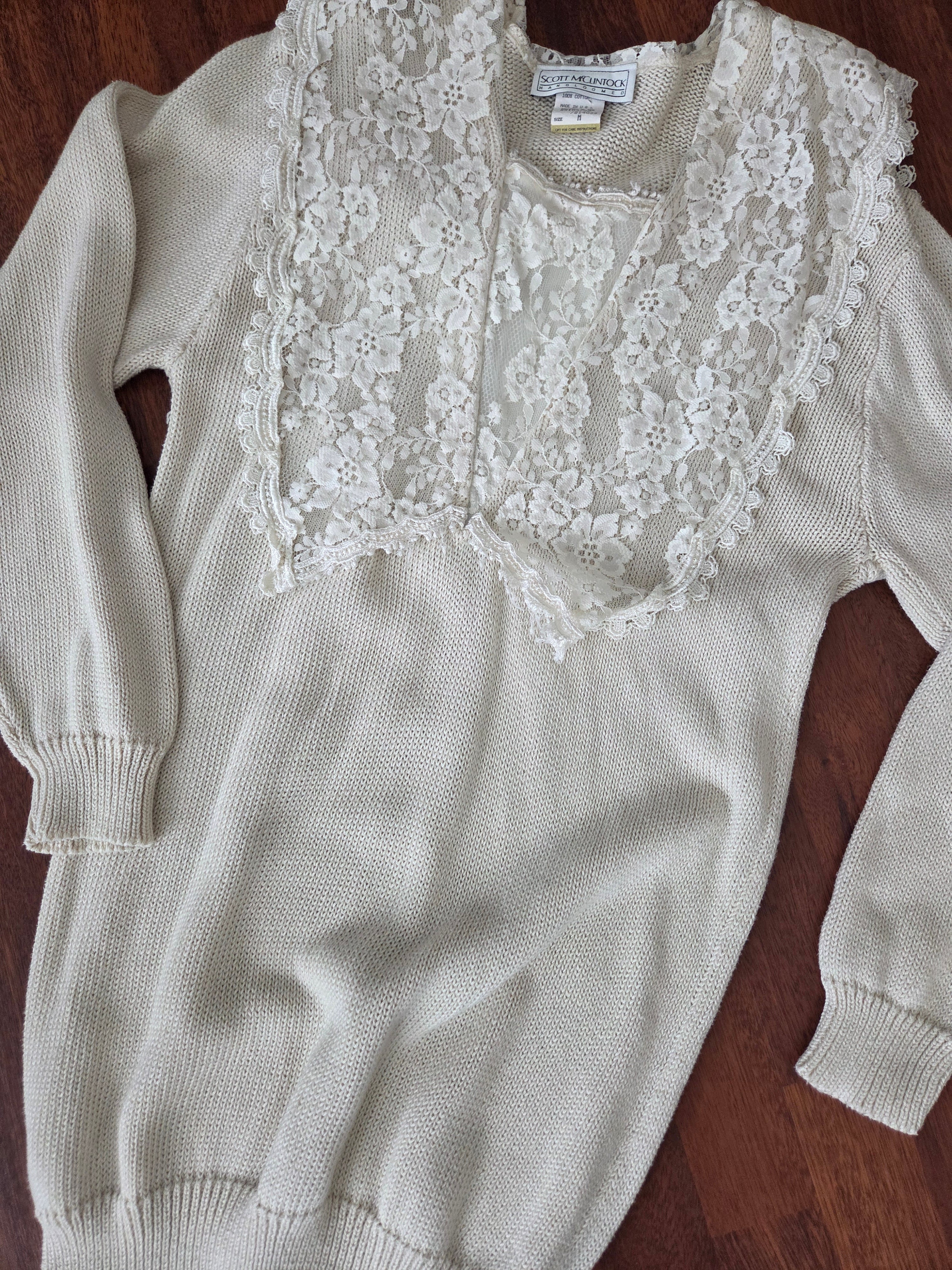 Vintage Lace Sweater – MzEclectic