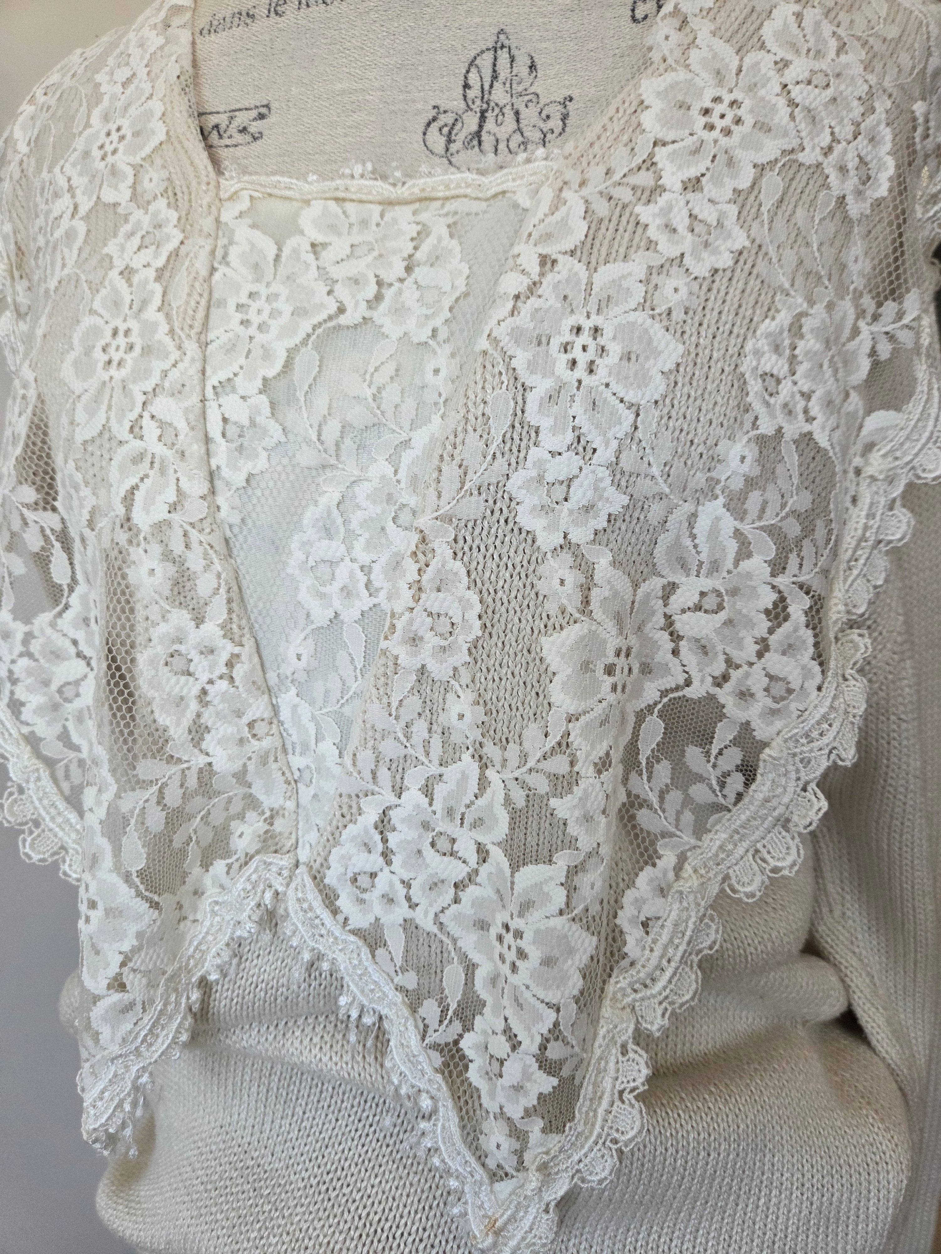 Vintage Lace Sweater – MzEclectic