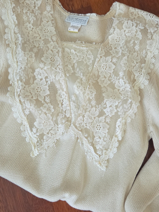 Vintage Lace Sweater