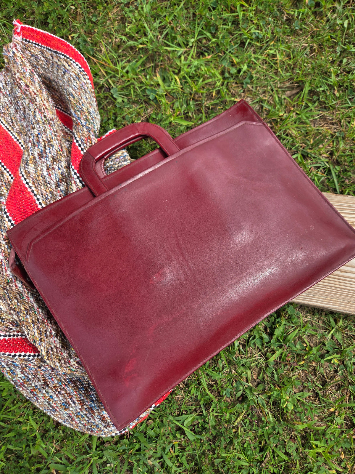 Vintage Oxblood Briefcase